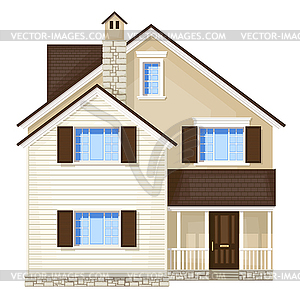 Front door house - vector clip art