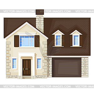 Front door house - vector image