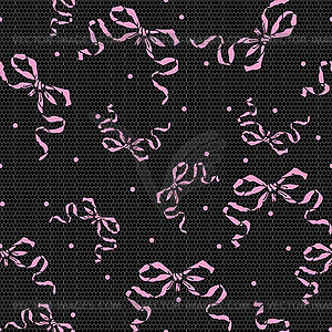 Seamless background with ribbons - vector image