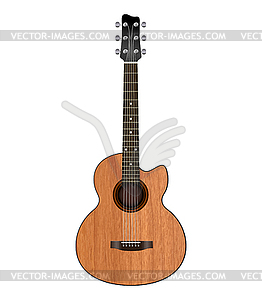 Acoustic guitar - vector image