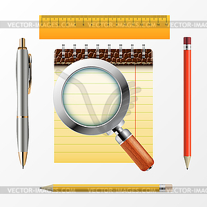 School supplies - vector image