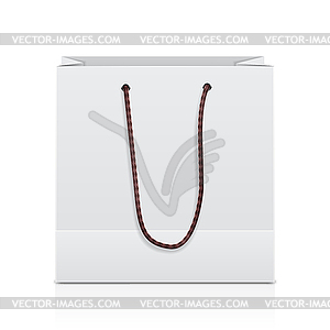 Shopping paper bag - vector image