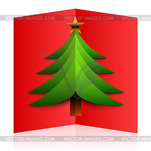 Red greeting card - stock vector clipart