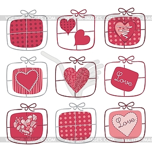 Valentine Gifts Set - vector clipart / vector image