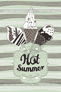 Hot Summer - vector image