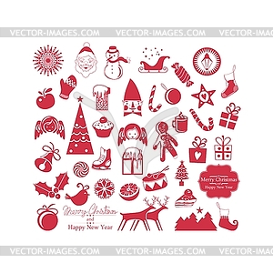 Christmas Set - vector clip art