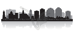 Halifax Canada city skyline silhouette - vector clipart / vector image