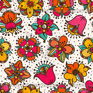 Seamless floral pattern - vector EPS clipart