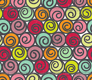 Seamless pattern with swirls - vector image