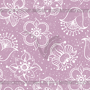 Seamless floral pattern - vector clipart