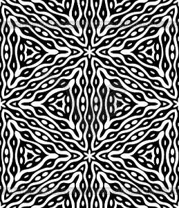 Бесшовных монохромный узор - векторизованное изображение клипарта