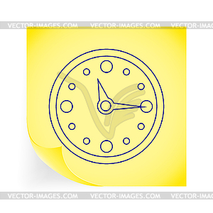 Clock icon - vector clip art