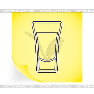 Shot drink - vector clip art