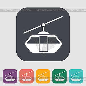 Funicular railway - vector clip art