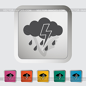 Storm icon - vector image