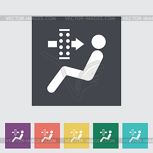 Air filter Flat - vector clipart