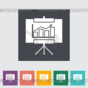 Board flat icon - vector image