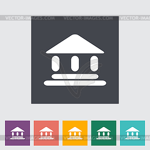 Home flat icon  - vector clipart