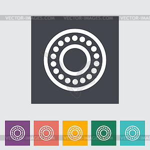 Icon flat bearing - vector clipart