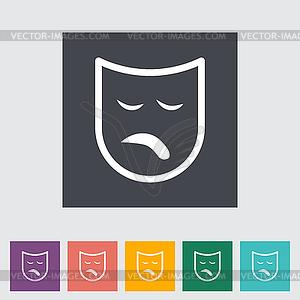 Theatrical mask - vector clipart