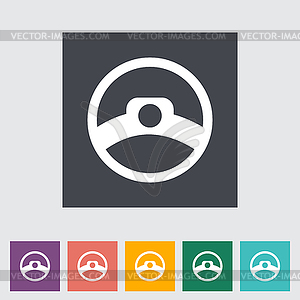 Steering wheel - vector clip art