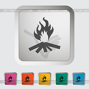 Bonfire - vector image