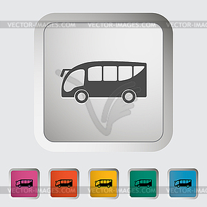 Bus icon - vector clipart