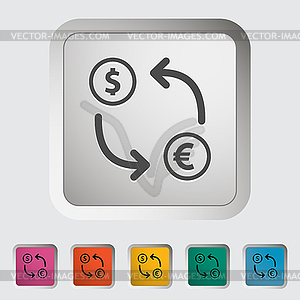 Currency exchange - vector image