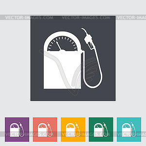 Icon gas station - vector image