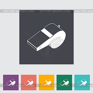 Icon sports whistle - vector clipart