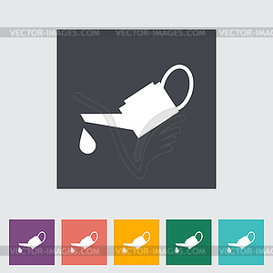 Oiler single flat icon - vector image