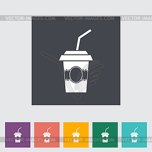 Paper fast food cup - vector clipart