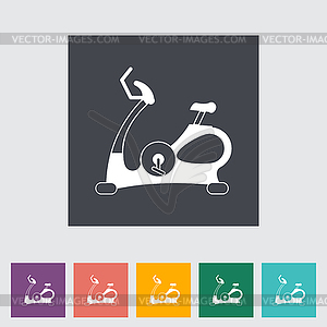 Icon exercise bicycle - vector image