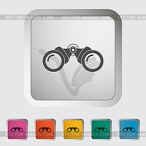 Binoculars icon - vector image