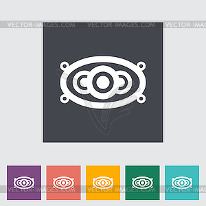 Icon of car speakers - vector EPS clipart