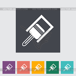 Piston flat icon - vector image