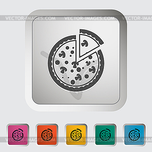 Pizza icon - vector clipart