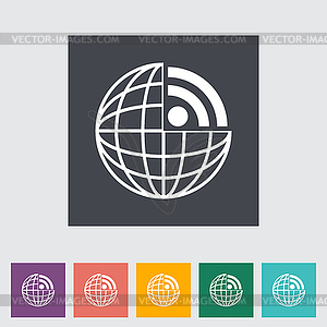 RSS icon - vector clip art