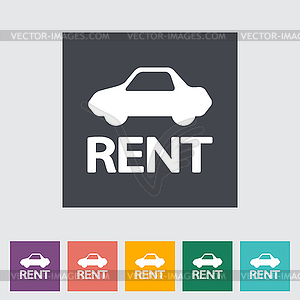 Car for rent - vector image