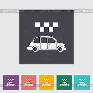 Icon taxi - vector clipart