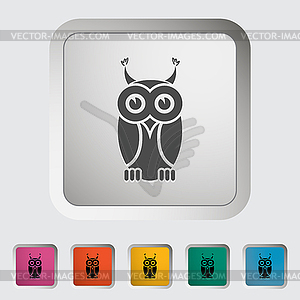 Owl icon - vector image