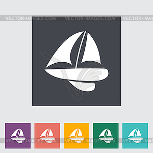 Yacht - vector clipart