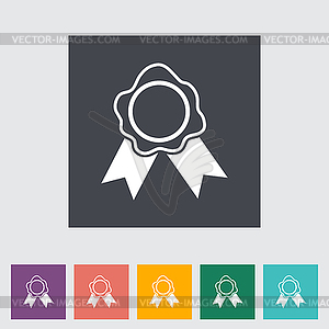 Seal flat icon - royalty-free vector clipart