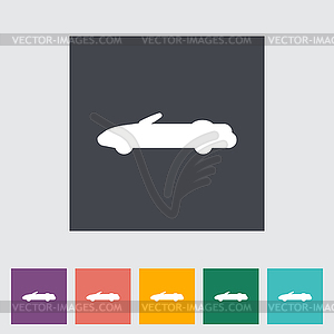 Convertible top down - vector EPS clipart