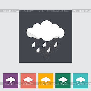 Rain icon - vector EPS clipart