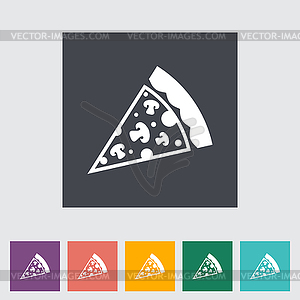 Pizza flat icon - vector clip art