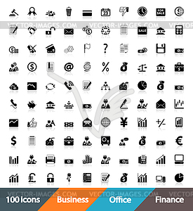 Icons Business, Office & Finance - vector image