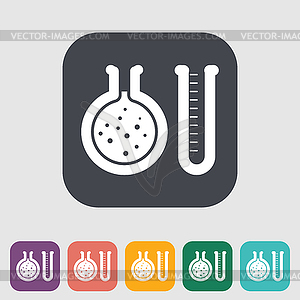 Chemisty flat icon - vector clip art