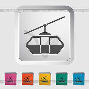 Funicular railway - vector image