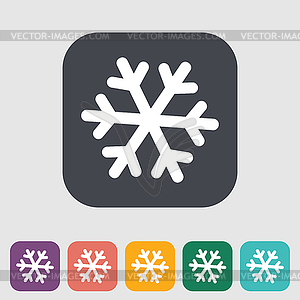 Snowflake icon - vector clipart